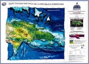 Mapa Topobatimétrico de la República Dominicana