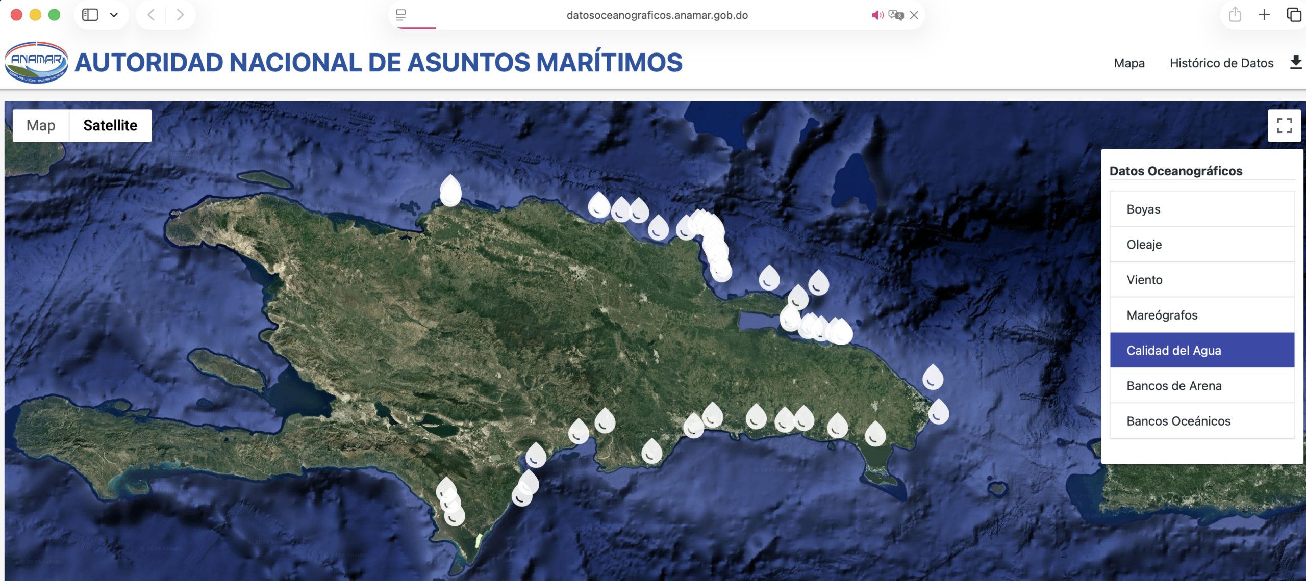 Plataforma de Datos Oceanográficos